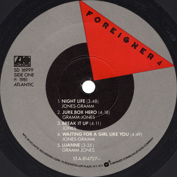 Foreigner : 4 (LP, Album, Eur)
