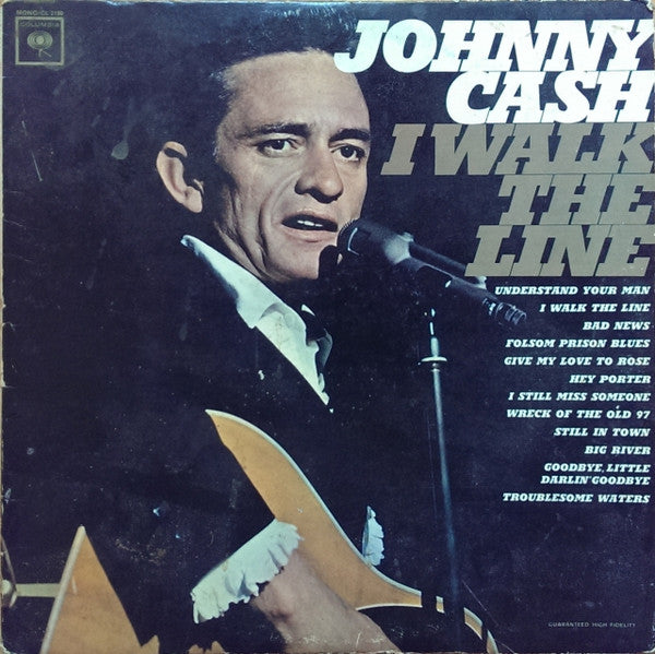 Johnny Cash : I Walk The Line (LP, Album, Mono, RE, RP, San)