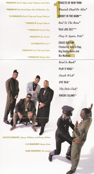 Kool G Rap & D.J. Polo : Wanted: Dead Or Alive (Cass, Album, SR)