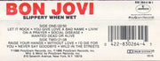 Bon Jovi : Slippery When Wet (Cass, Album)