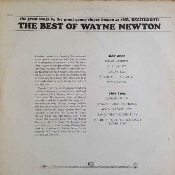 Wayne Newton : The Best Of Wayne Newton (LP, Comp)