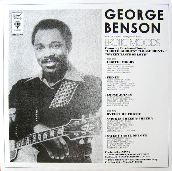 George Benson : Erotic Moods (LP, Album, RP)