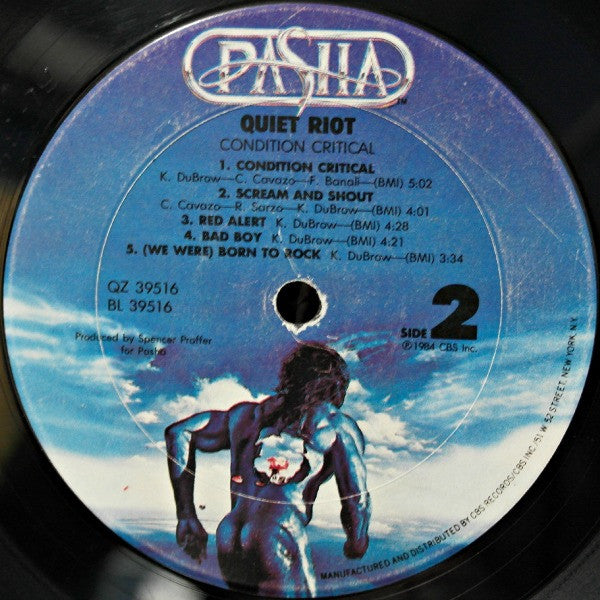 Quiet Riot : Condition Critical (LP, Album, Car)
