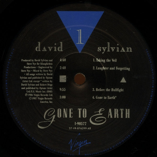 David Sylvian : Gone To Earth (2xLP, Album, Gat)