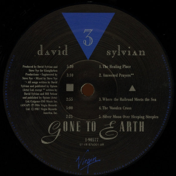 David Sylvian : Gone To Earth (2xLP, Album, Gat)