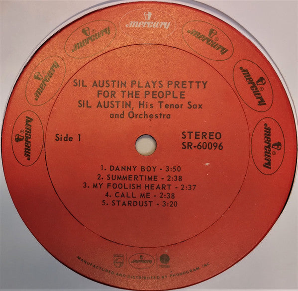 Sil Austin : Sil Austin Plays Pretty For The People (LP, RE)