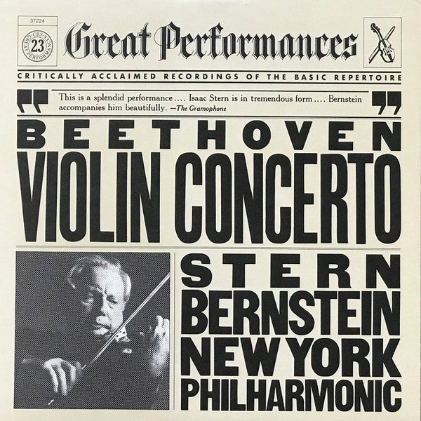 Beethoven*, Stern*, Bernstein*, New York Philharmonic : Violin Concerto (LP, RE)