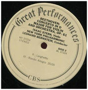 Beethoven*, Stern*, Bernstein*, New York Philharmonic : Violin Concerto (LP, RE)