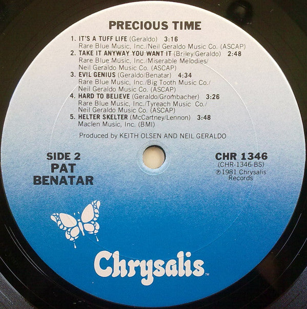 Pat Benatar : Precious Time (LP, Album, Pit)