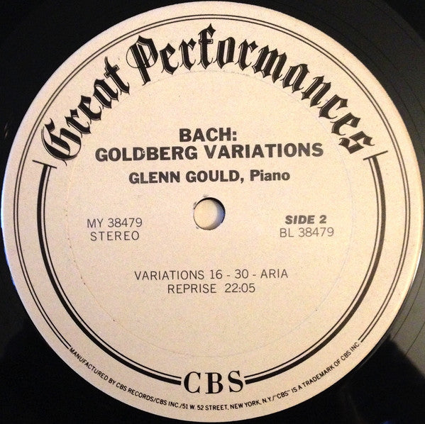 Bach* / Glenn Gould : The Goldberg Variations - Glenn Gould's Debut Recording Of 1955 (LP, Album, RM)