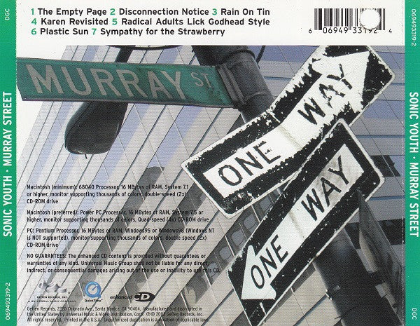 Sonic Youth : Murray Street (CD, Album, Enh)