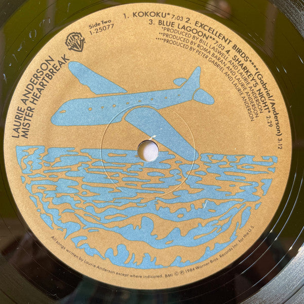 Laurie Anderson : Mister Heartbreak (LP, Album, All)
