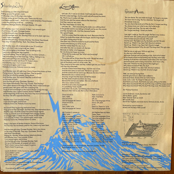 Laurie Anderson : Mister Heartbreak (LP, Album, All)