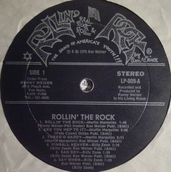 Various : Rollin' The Rock Vol. 1 (LP, Comp)
