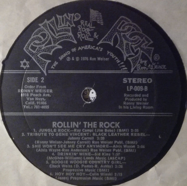 Various : Rollin' The Rock Vol. 1 (LP, Comp)