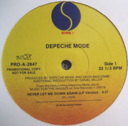 Depeche Mode : Never Let Me Down Again (LP Version) (12", Single, Promo)