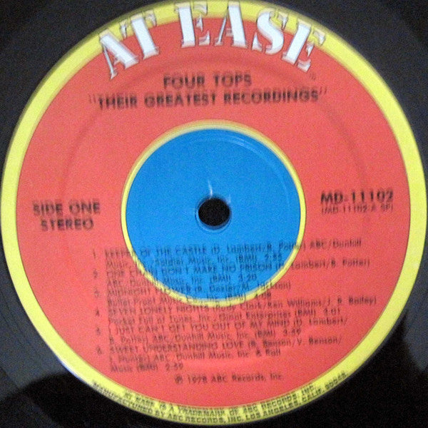 Four Tops : Their Greatest Recordings (LP, Comp)