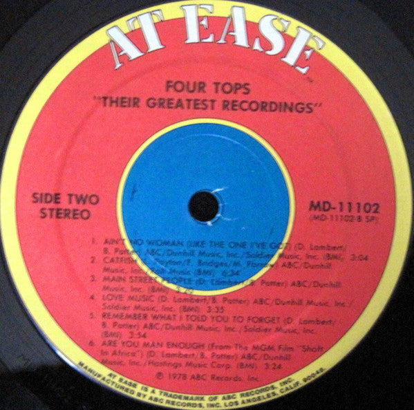 Four Tops : Their Greatest Recordings (LP, Comp)
