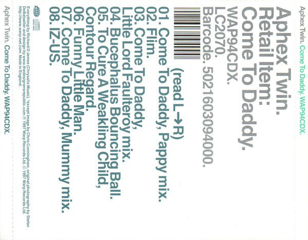 Aphex Twin : Come To Daddy (CD, MiniAlbum)