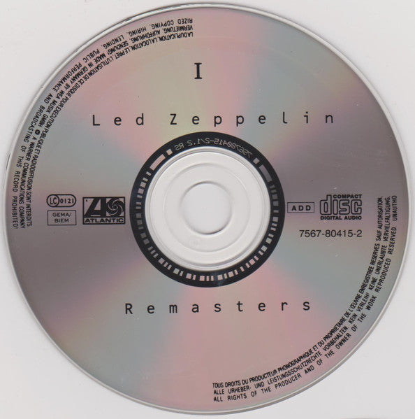 Led Zeppelin : Remasters (2xCD, Comp, RM, RP, Sli)