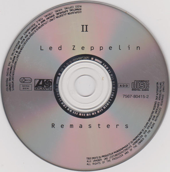 Led Zeppelin : Remasters (2xCD, Comp, RM, RP, Sli)