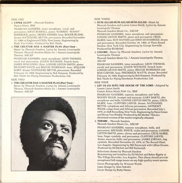 Pharoah Sanders : The Best Of Pharoah Sanders (2xLP, Comp, Ind)