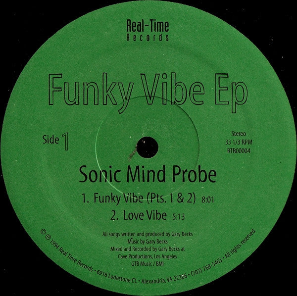 Sonic Mind Probe : Funky Vibe EP (12", EP)