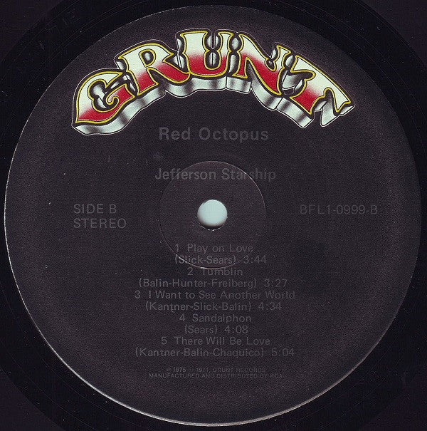 Jefferson Starship : Red Octopus (LP, Album, Hol)