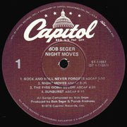 Bob Seger & The Silver Bullet Band* : Night Moves (LP, Album, RE, Win)