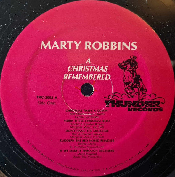 Marty Robbins : A Christmas Remembered (LP, Album)
