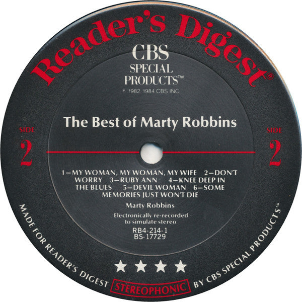 Marty Robbins : The Best Of Marty Robbins (LP, Comp)