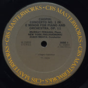 Zubin Mehta, Frédéric Chopin, Murray Perahia, New York Philharmonic : Chopin: Piano Concerto No. 1 (LP, Album)
