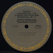 Zubin Mehta, Frédéric Chopin, Murray Perahia, New York Philharmonic : Chopin: Piano Concerto No. 1 (LP, Album)