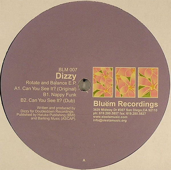 Dizzy : Rotate And Balance E.P. (12", EP)