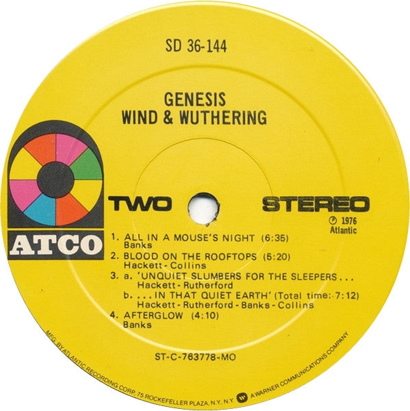 Genesis : Wind & Wuthering (LP, Album, Mon)