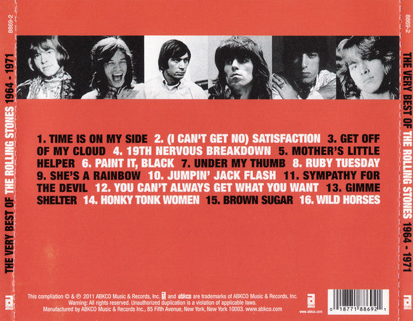 The Rolling Stones : The Very Best Of The Rolling Stones 1964-1971 (CD, Comp)