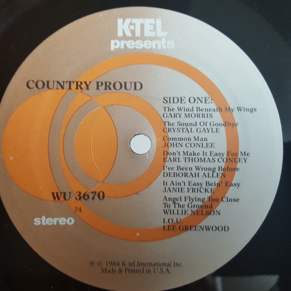 Various : Country Proud (LP, Comp, 74 )