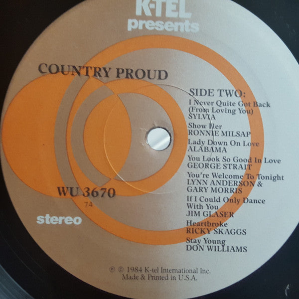 Various : Country Proud (LP, Comp, 74 )