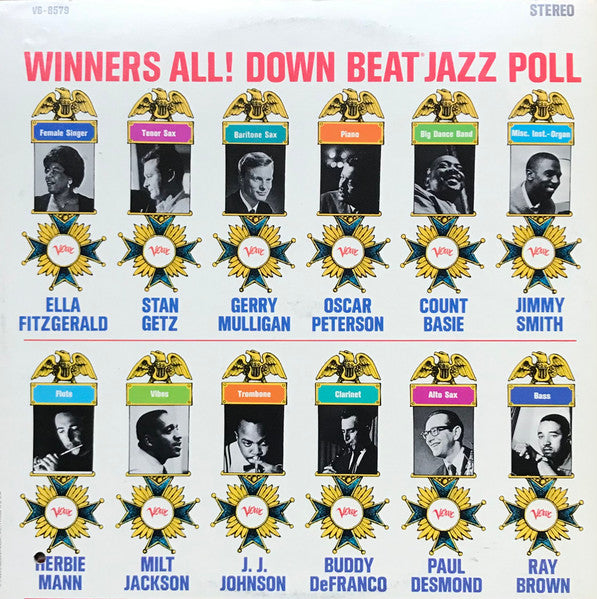 Various : Winners All! Downbeat Jazz Poll (LP, Comp)