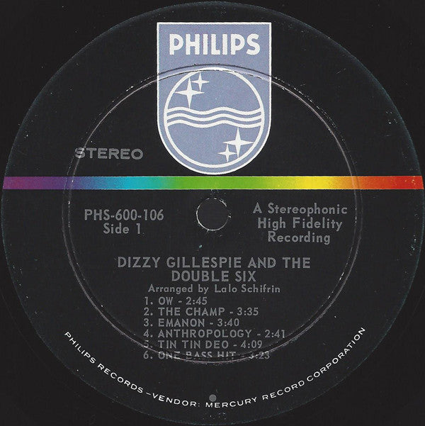 Dizzy Gillespie & The Double Six Of Paris* : Dizzy Gillespie & The Double Six Of Paris (LP, Album)