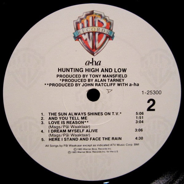 a-ha : Hunting High And Low (LP, Album, All)