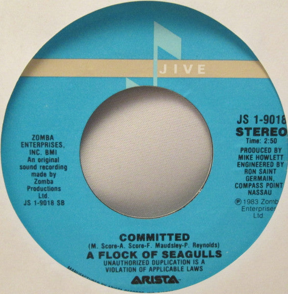 A Flock Of Seagulls : Wishing (If I Had A Photograph Of You) (7", Single)