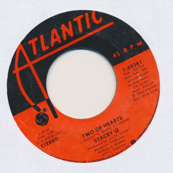 Stacey Q : Two Of Hearts (7", Single)