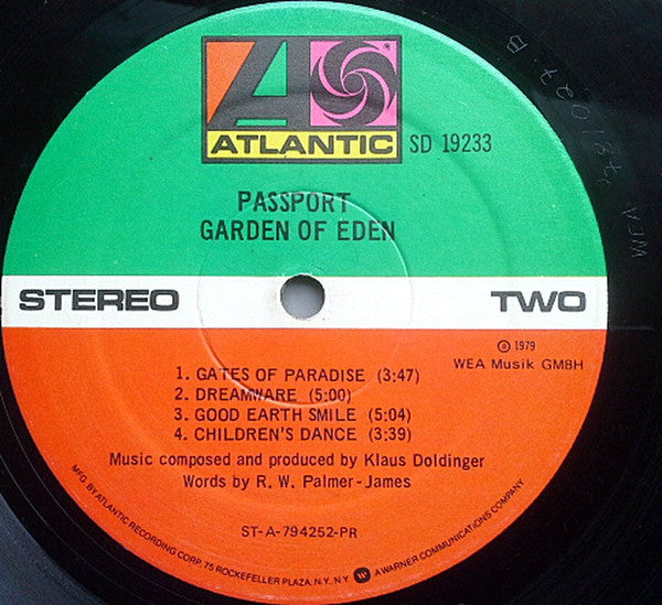 Passport (2) : Garden Of Eden (LP, Album, PR)