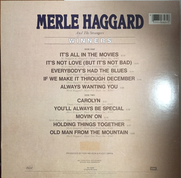 Merle Haggard And The Strangers (5) : Winners (LP, Comp, RE, Jac)