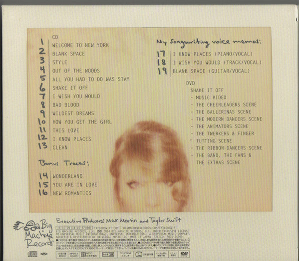 Taylor Swift : 1989 D.L.X. (CD, Album + DVD-V, NTSC + Dlx, Sli)