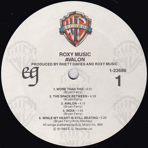 Roxy Music : Avalon (LP, Album, RP, Win)