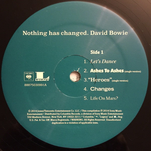 David Bowie : Nothing Has Changed (2xLP, Comp)