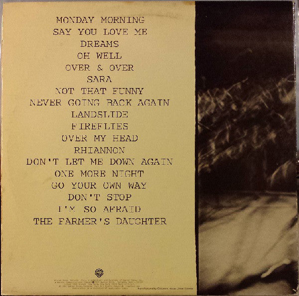 Fleetwood Mac : Fleetwood Mac Live (2xLP, Album, Club)