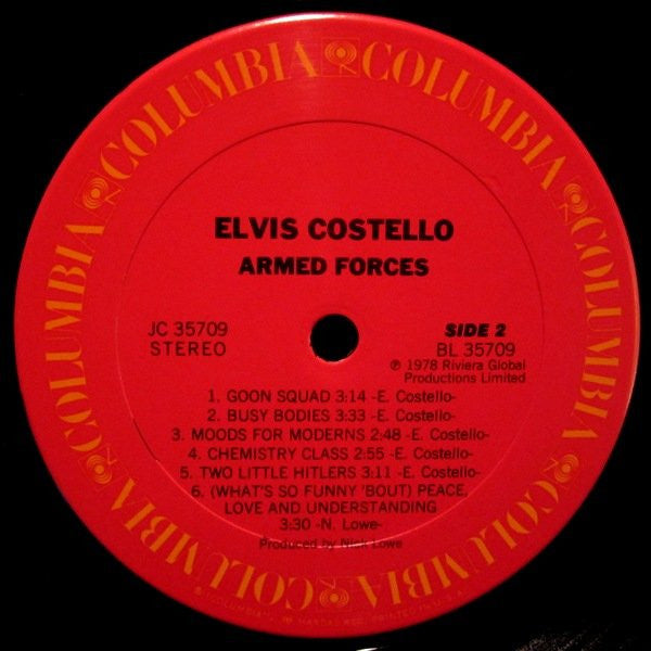 Elvis Costello & The Attractions : Armed Forces (LP, Album, Ter)